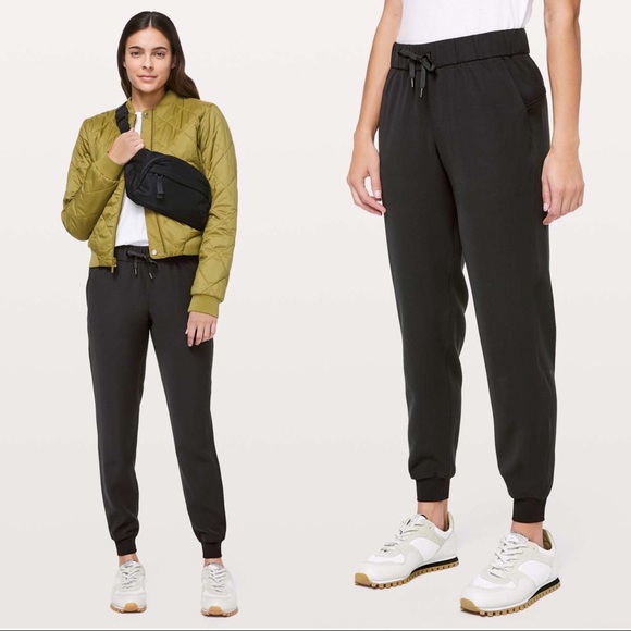 lululemon athletica Pants - Lululemon • On The Fly jogger pant athleisure travel black drawstring waist